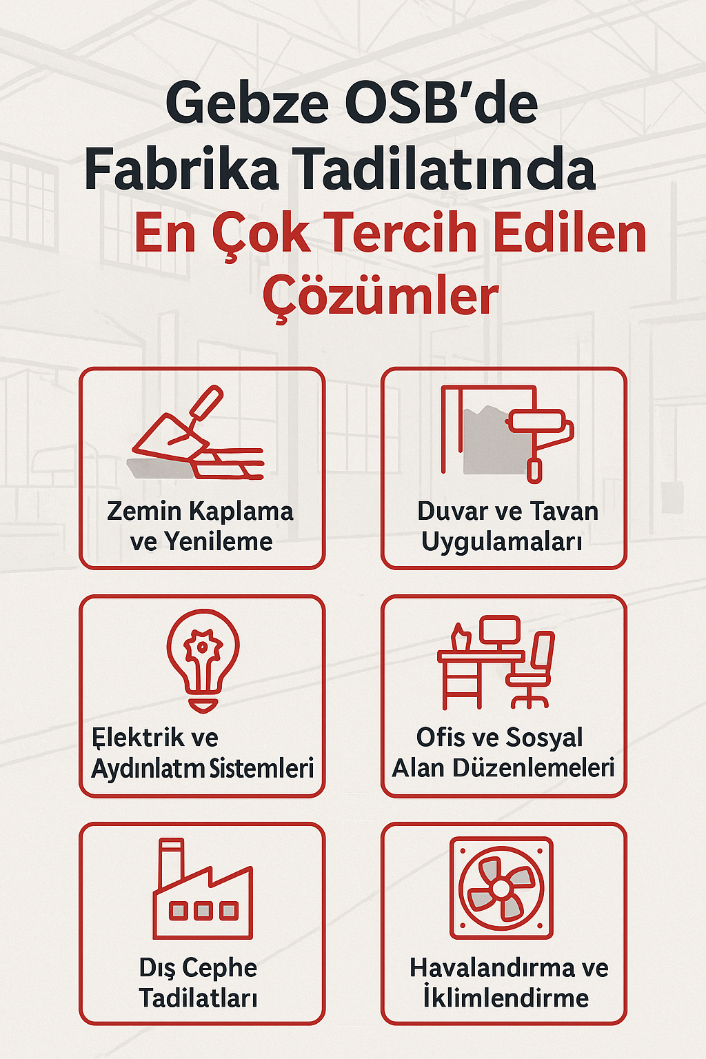 Gebze OSB’de fabrika